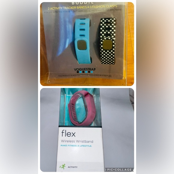 Fitbit flex pink with charging cord and extra bands - Picture 1 of 5